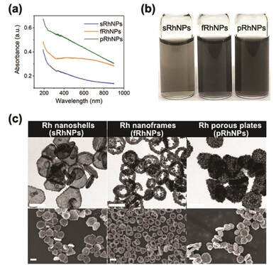 Morphology-controlled rhodium nanoparticles for hydrogen evolution reaction — 대표 그림