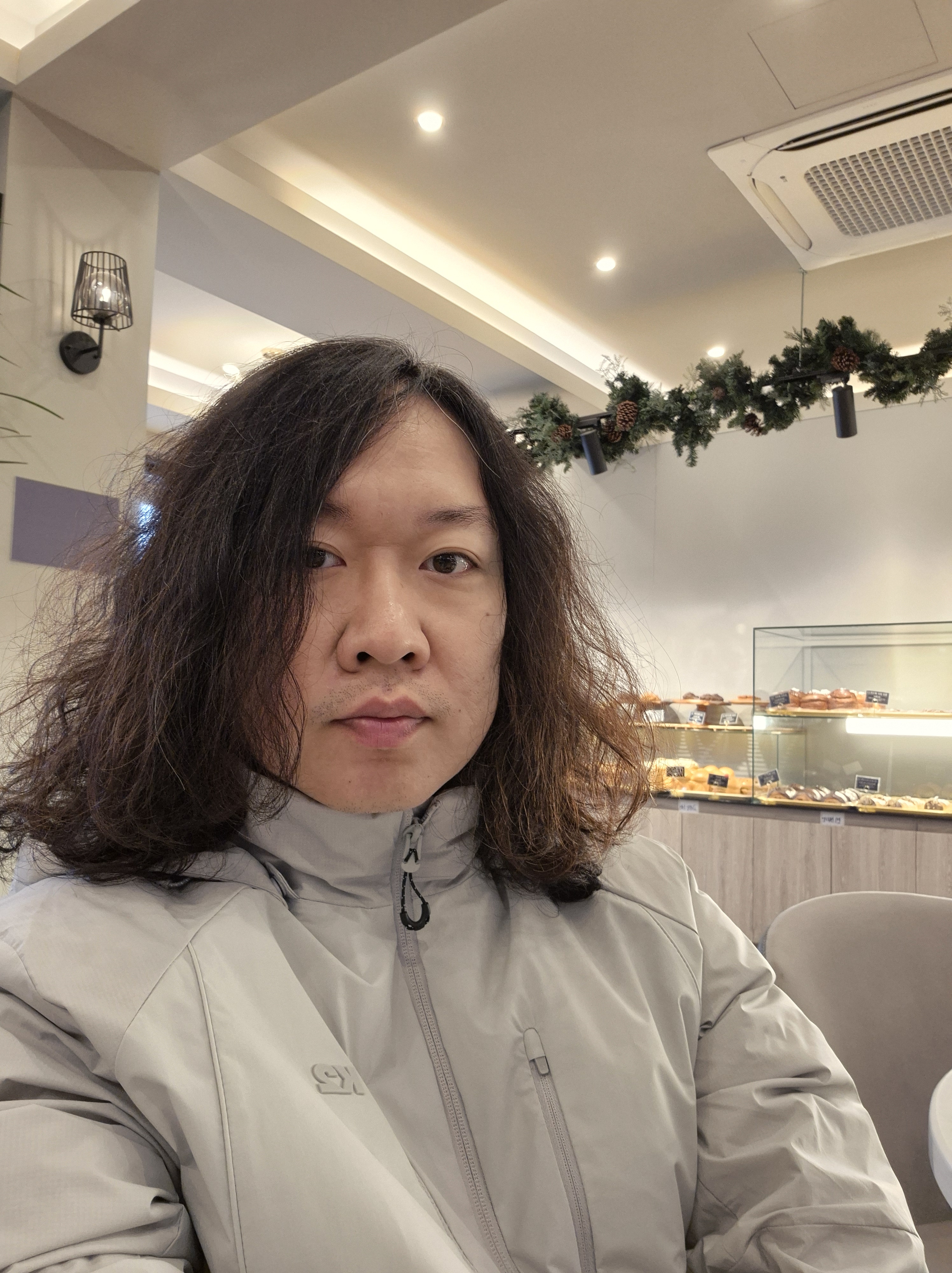 보나리베 카페에서 찍은 셀카
