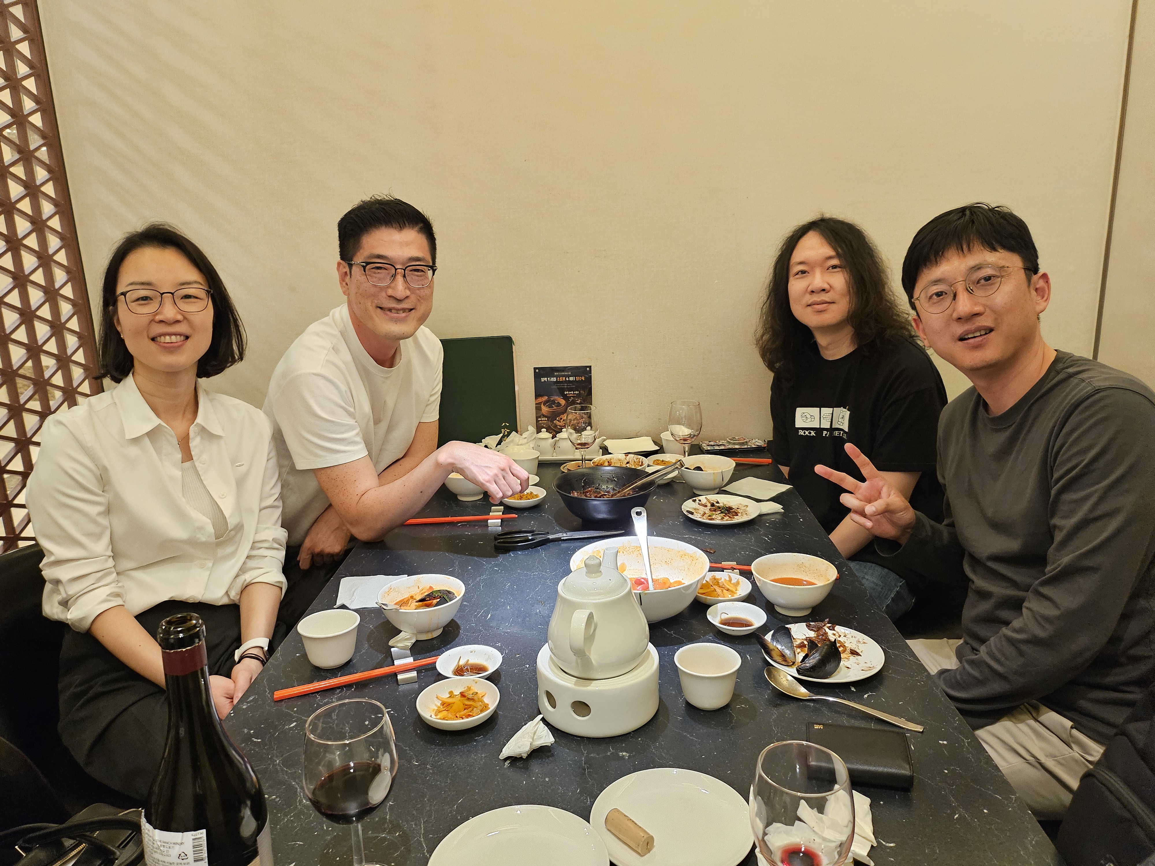 스승의 날 지도교수님과 함께한 식사 자리
