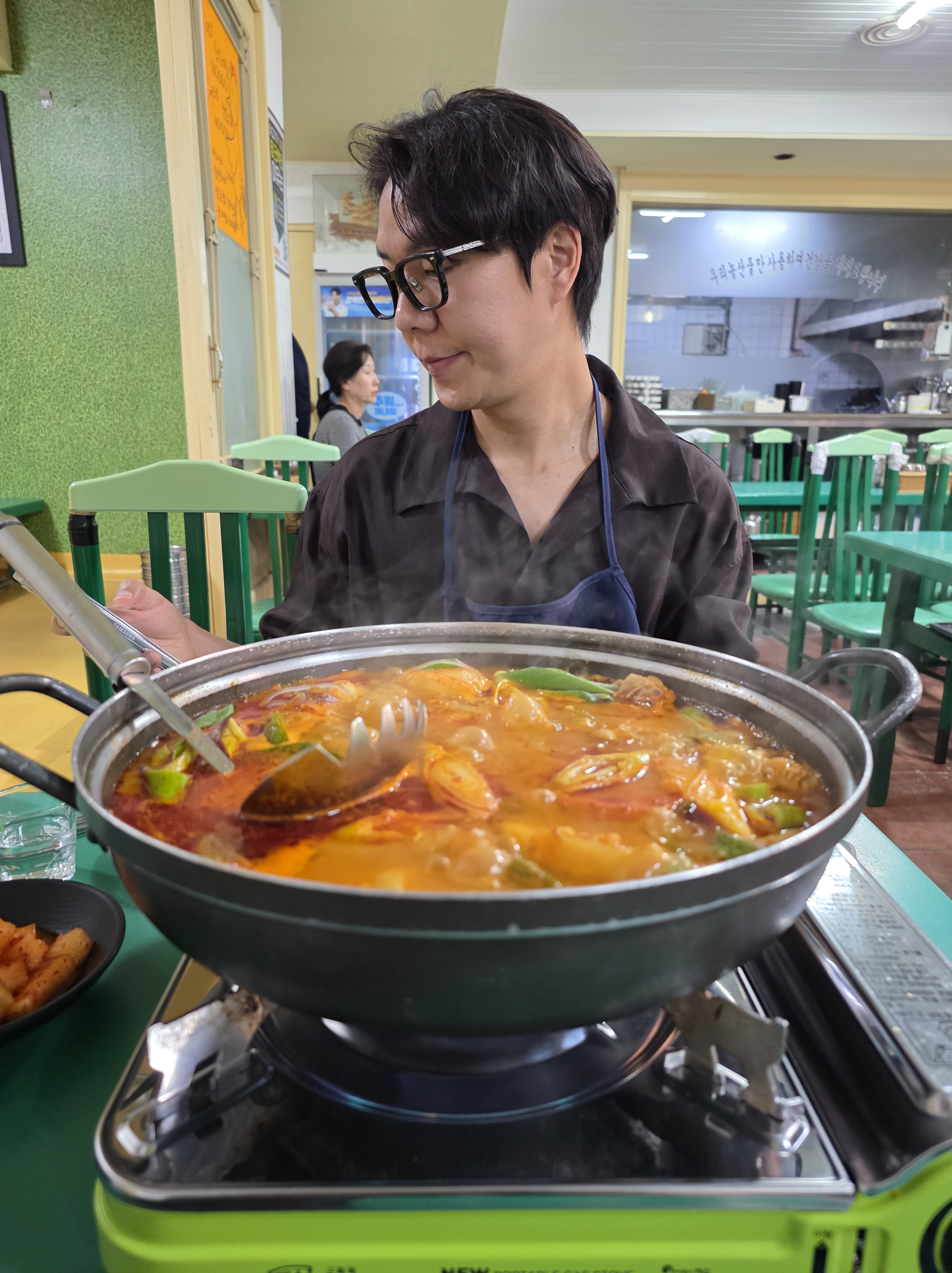닭도리탕 식사 자리